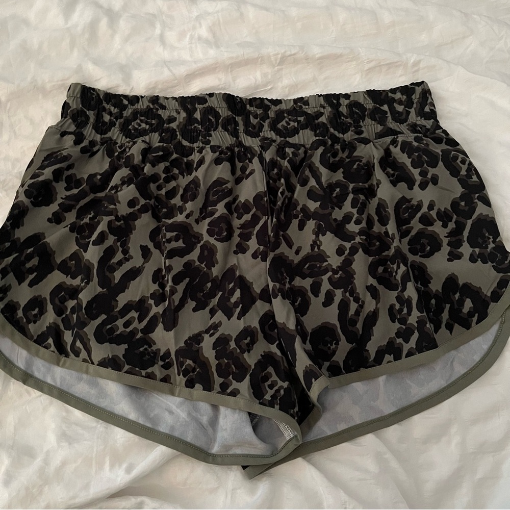 Victoria Secret Green Leopard Athletic Shorts